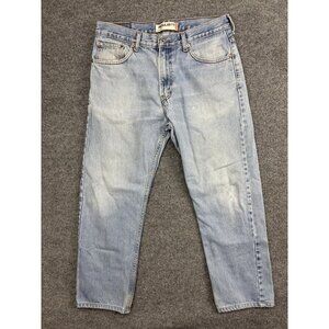Vintage Levis 505 Jeans Mens 34x30 Light Wash Blue Straight Leg Denim Pants